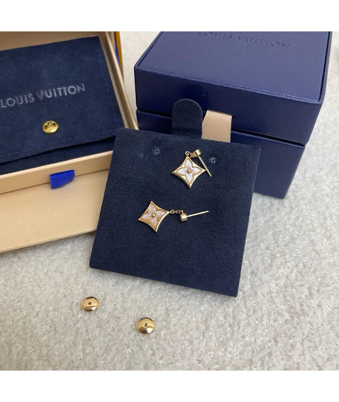 LOUIS VUITTON Золотые серьги из розового золота, фото 6