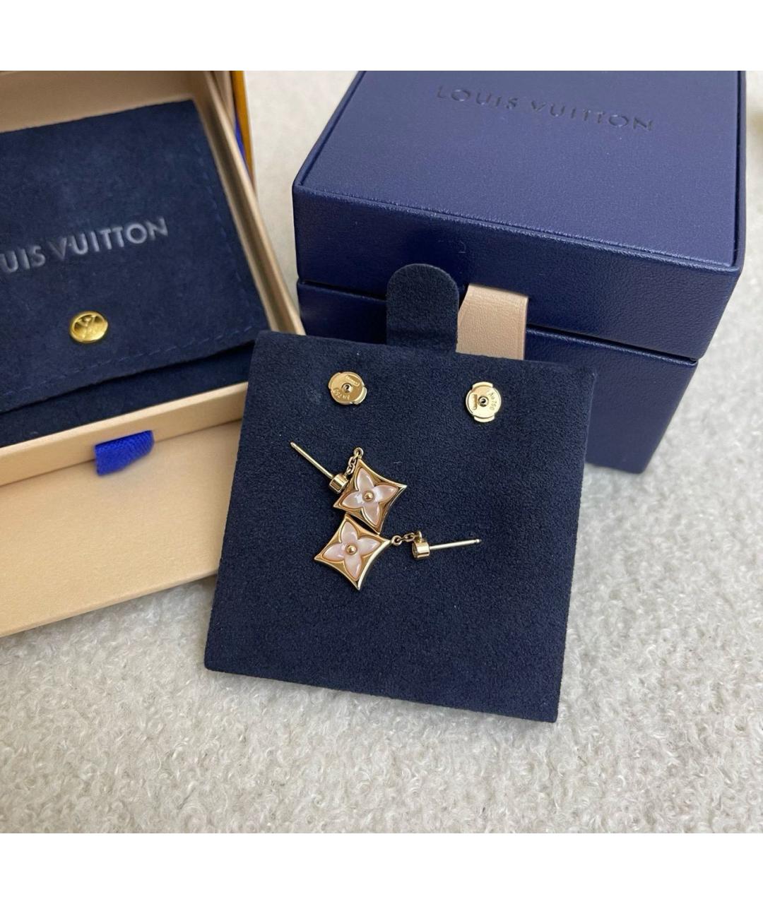 LOUIS VUITTON Золотые серьги из розового золота, фото 7