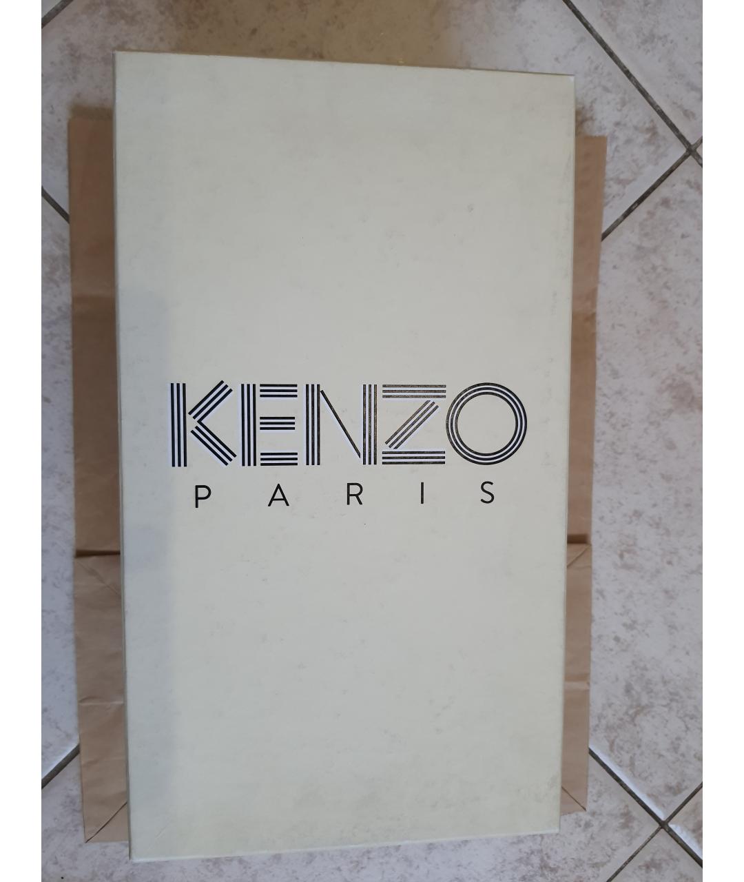 KENZO Бежевые нубуковые туфли, фото 7