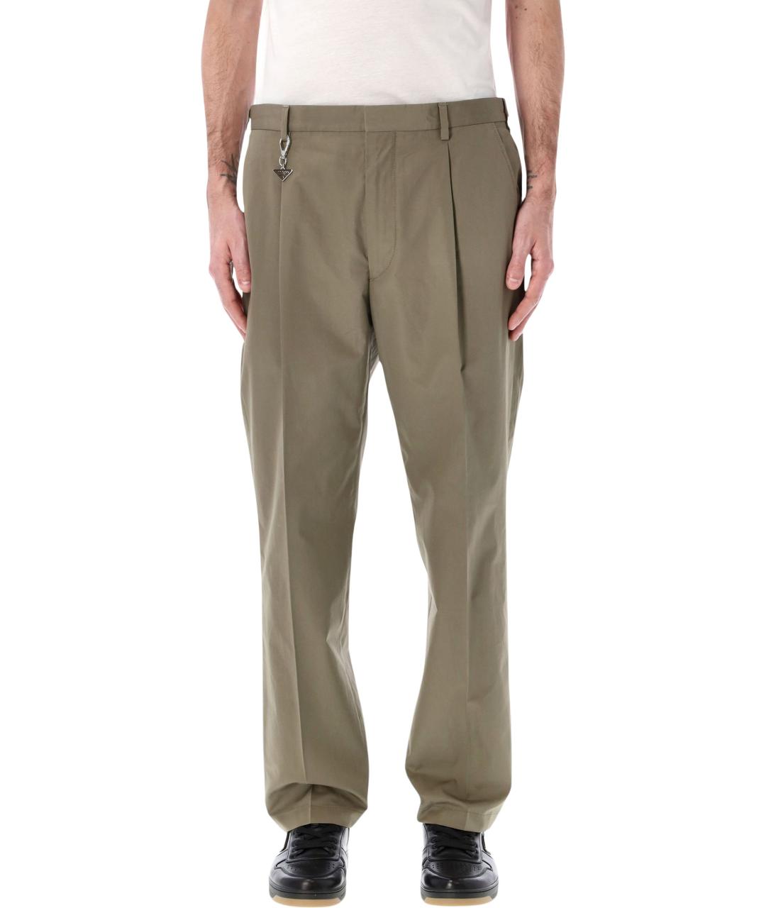 PRADA Хлопковые повседневные брюки, фото 1