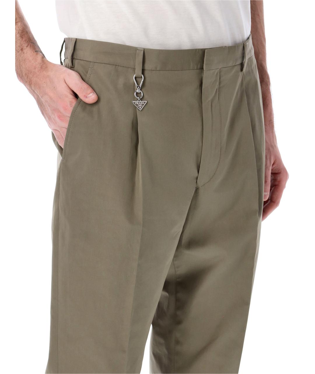 PRADA Хлопковые повседневные брюки, фото 3