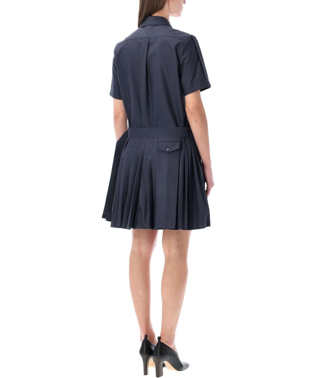 LOEWE Синее хлопковое повседневное платье, фото 2