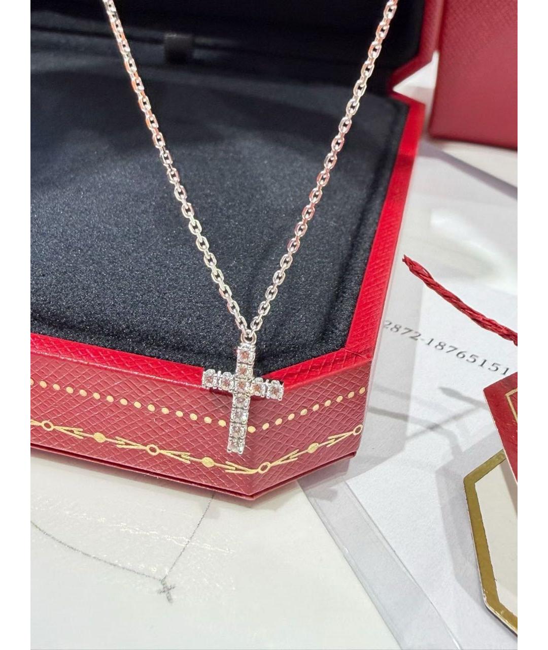 CARTIER Серебряное колье из белого золота, фото 9