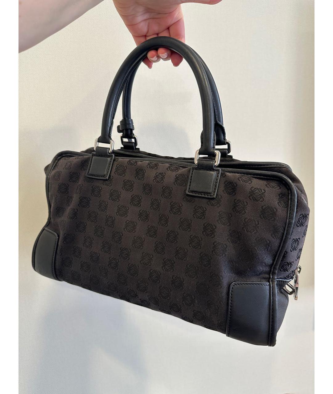 LOEWE Черная сумка с короткими ручками, фото 7