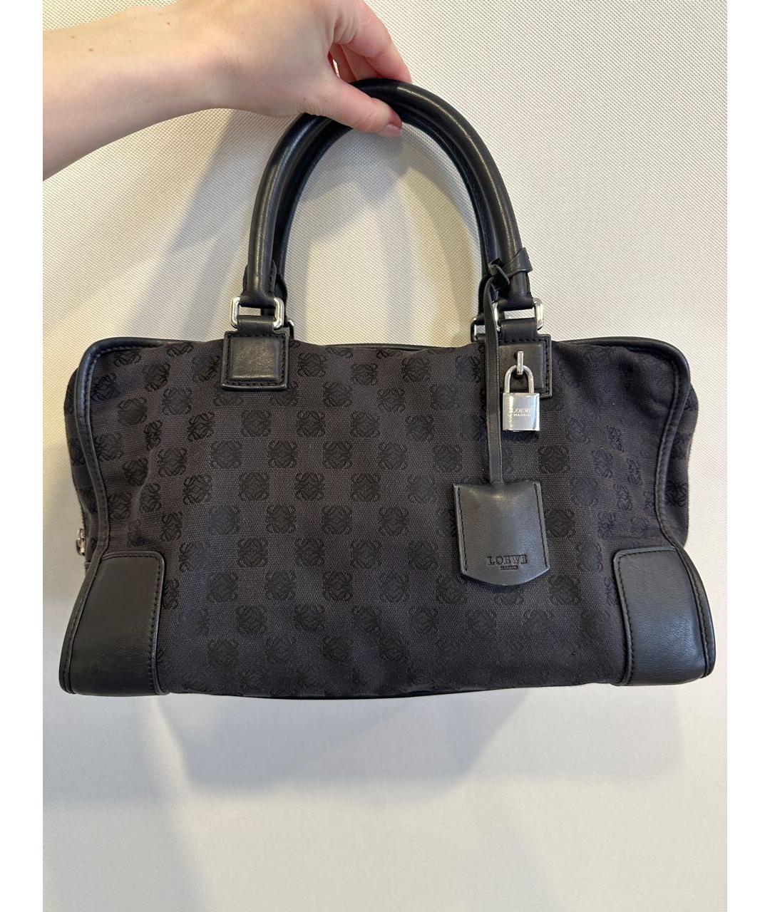 LOEWE Черная сумка с короткими ручками, фото 2