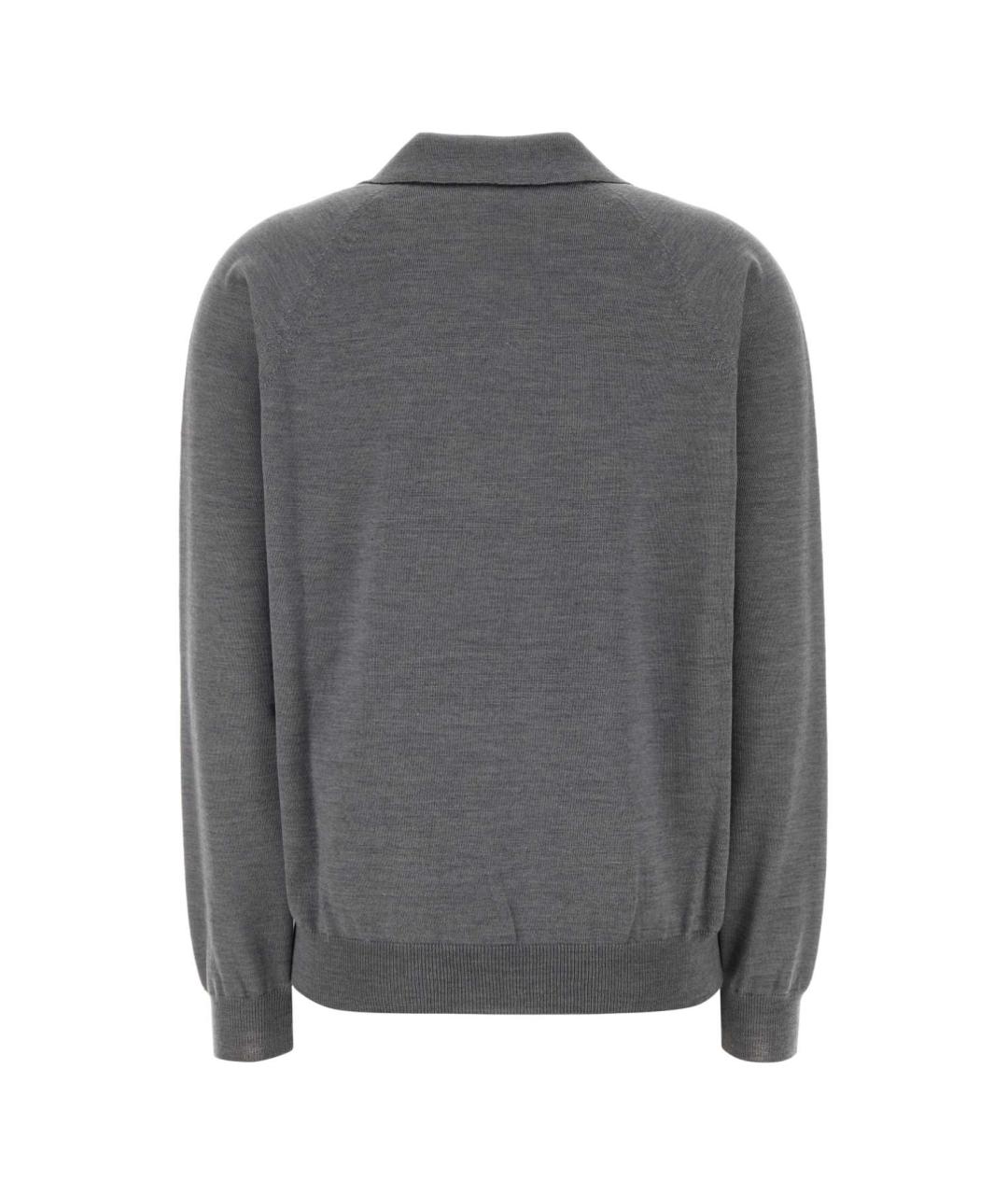 MIU MIU Серый шерстяной джемпер / свитер, фото 2