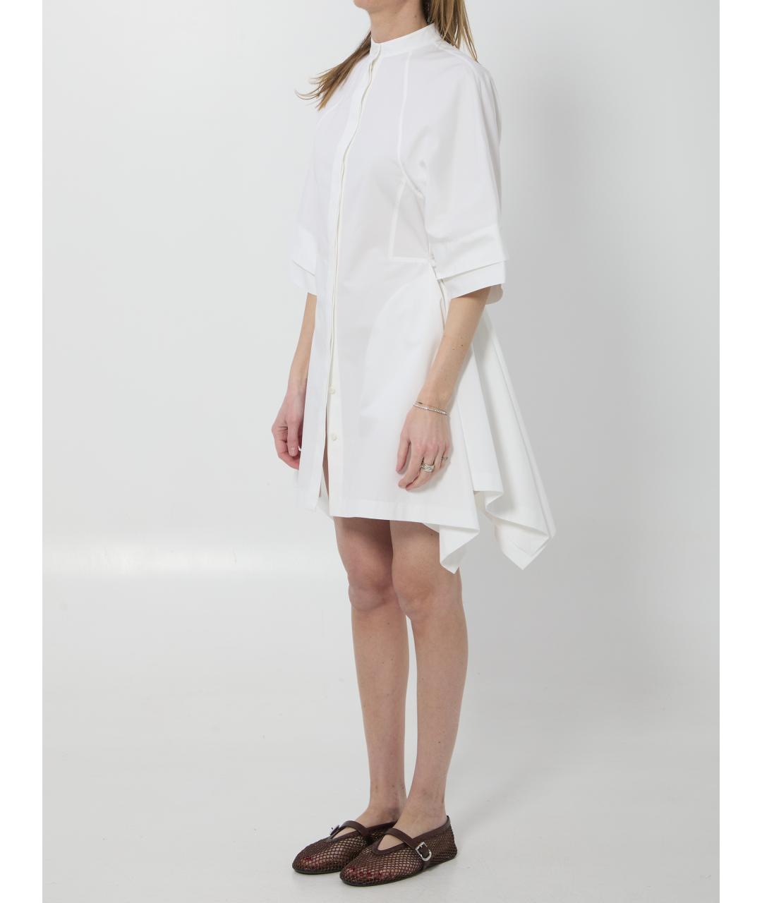 ALAIA Белое хлопковое повседневное платье, фото 2