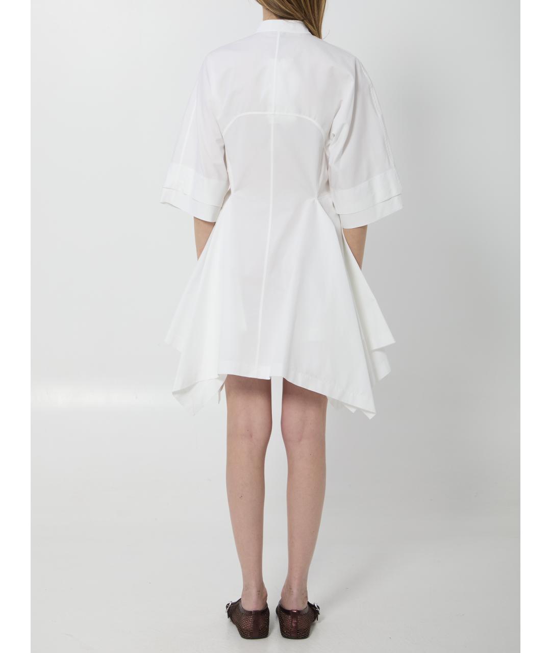 ALAIA Белое хлопковое повседневное платье, фото 4