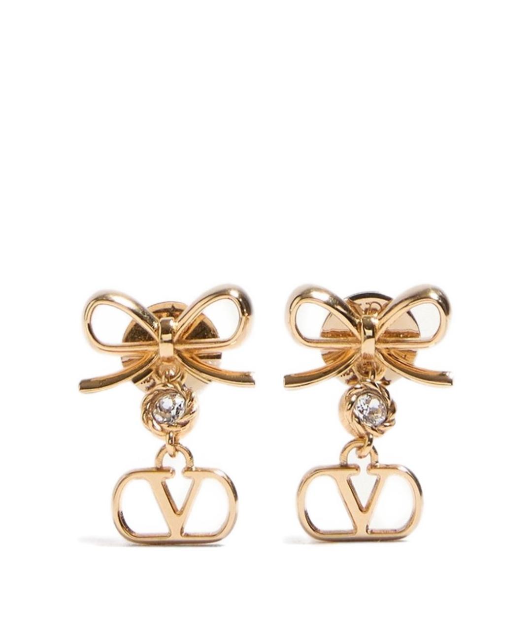 VALENTINO Золотые металлические серьги, фото 1