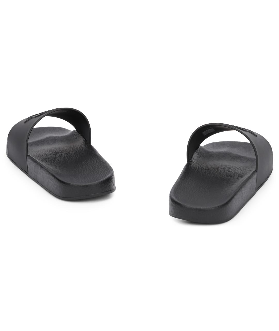 MONCLER Черные шлепанцы, фото 4