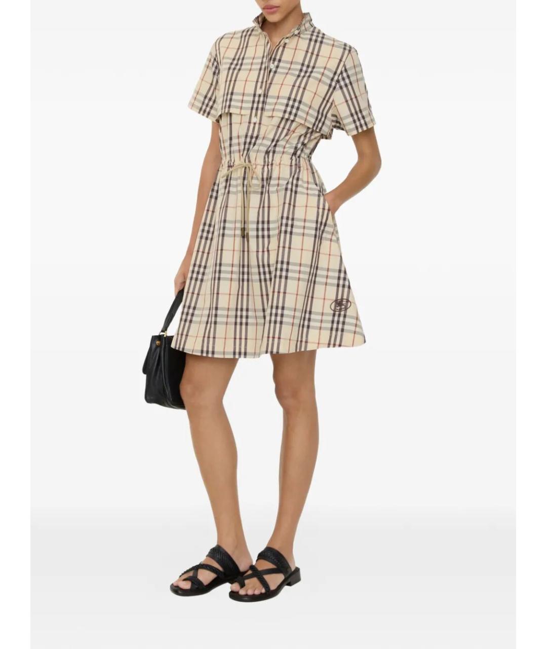 BURBERRY Хлопковое повседневное платье, фото 2