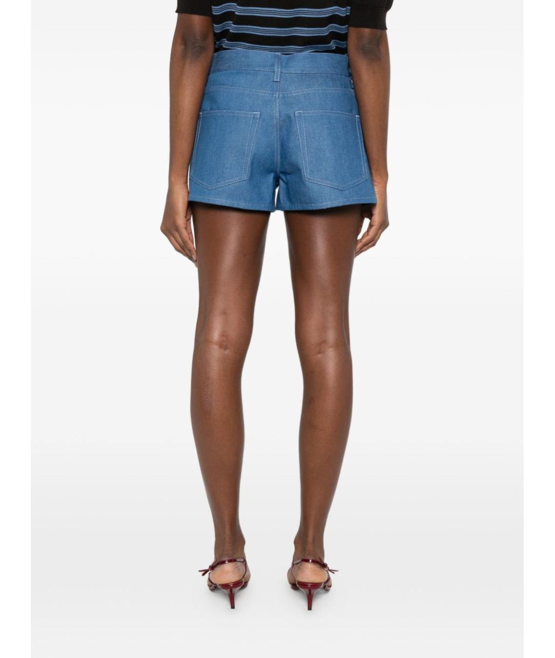 GUCCI Синие хлопковые шорты, фото 4