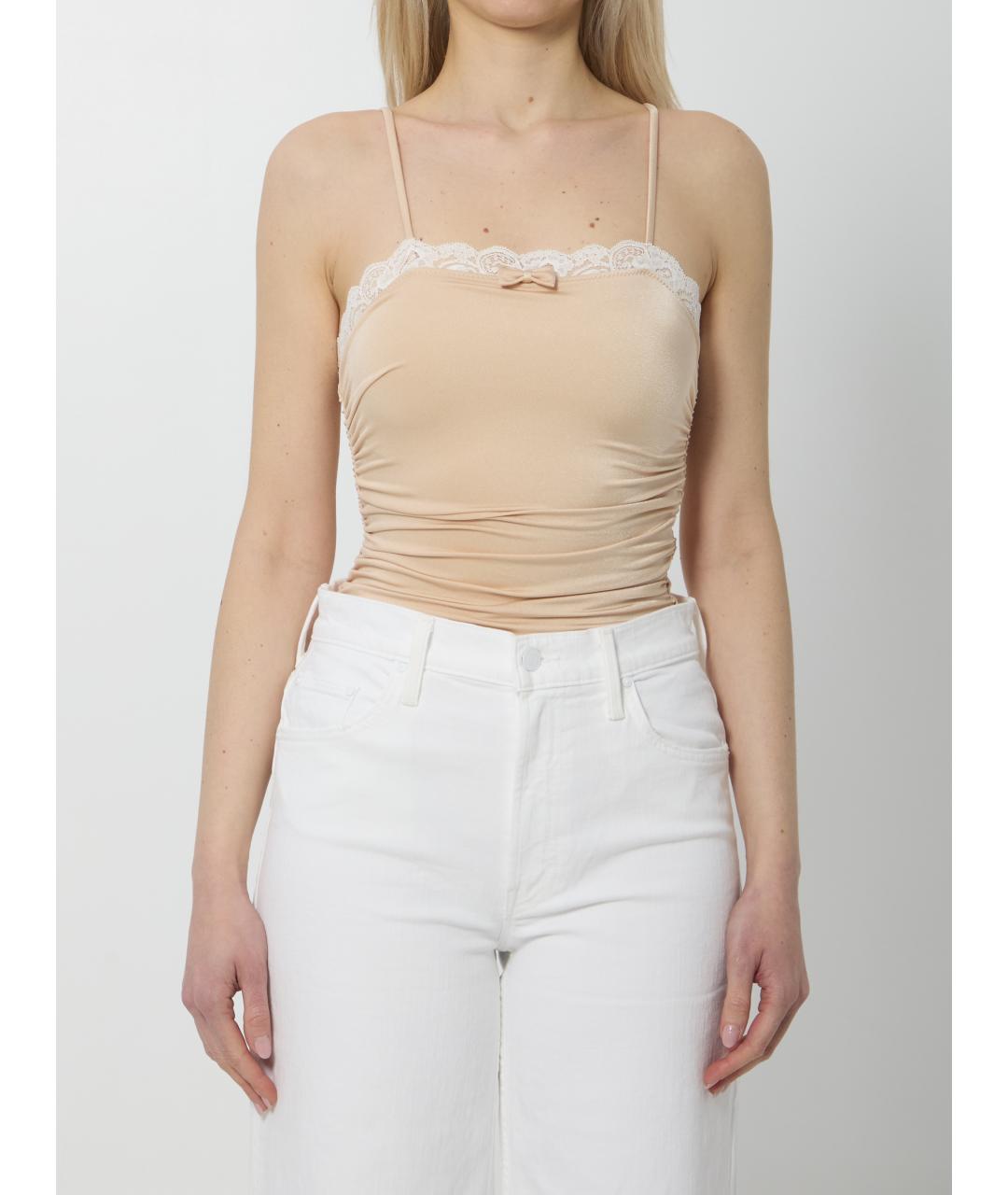 CHLOE Розовая полиамидовая майка, фото 5