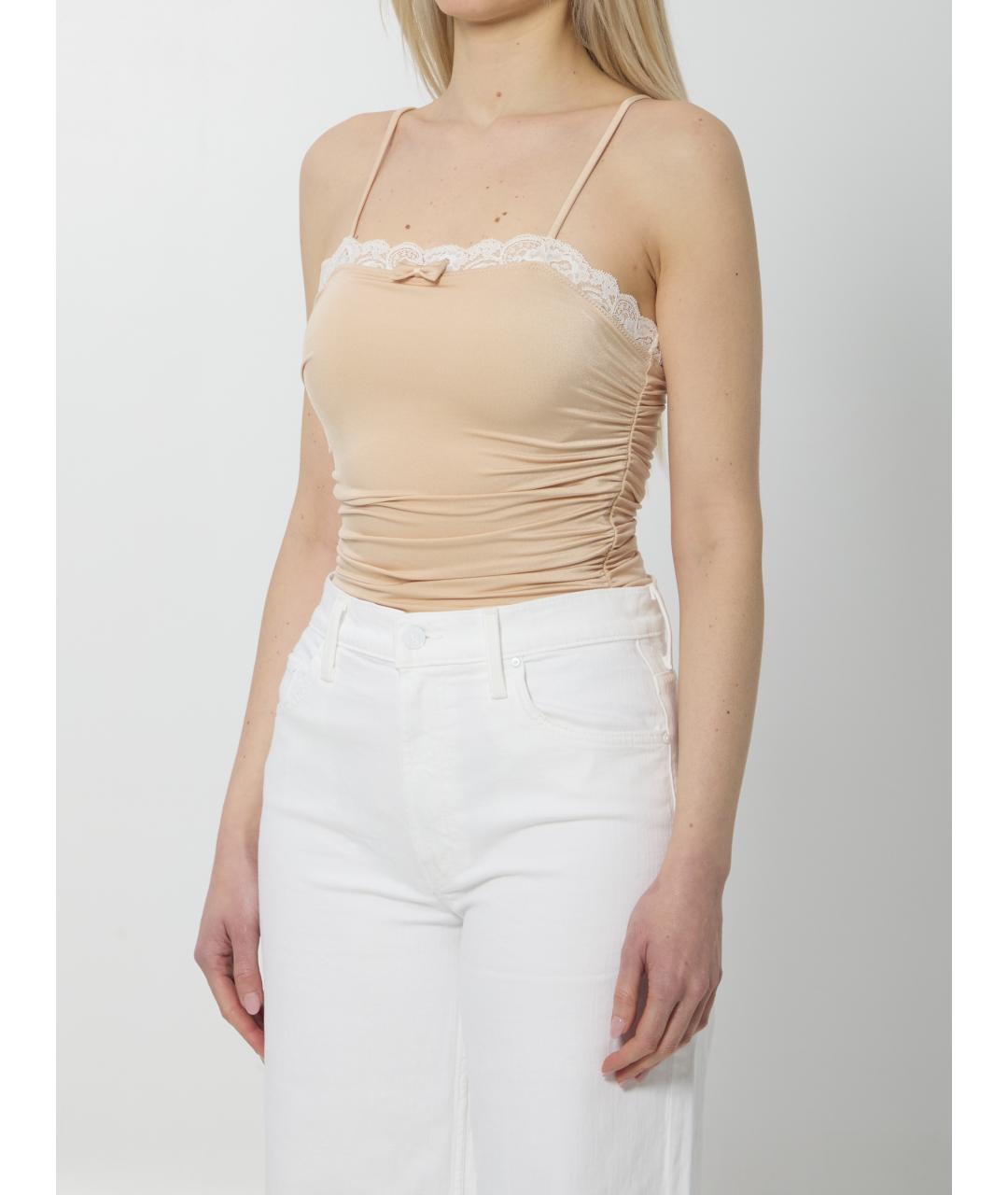 CHLOE Розовая полиамидовая майка, фото 2