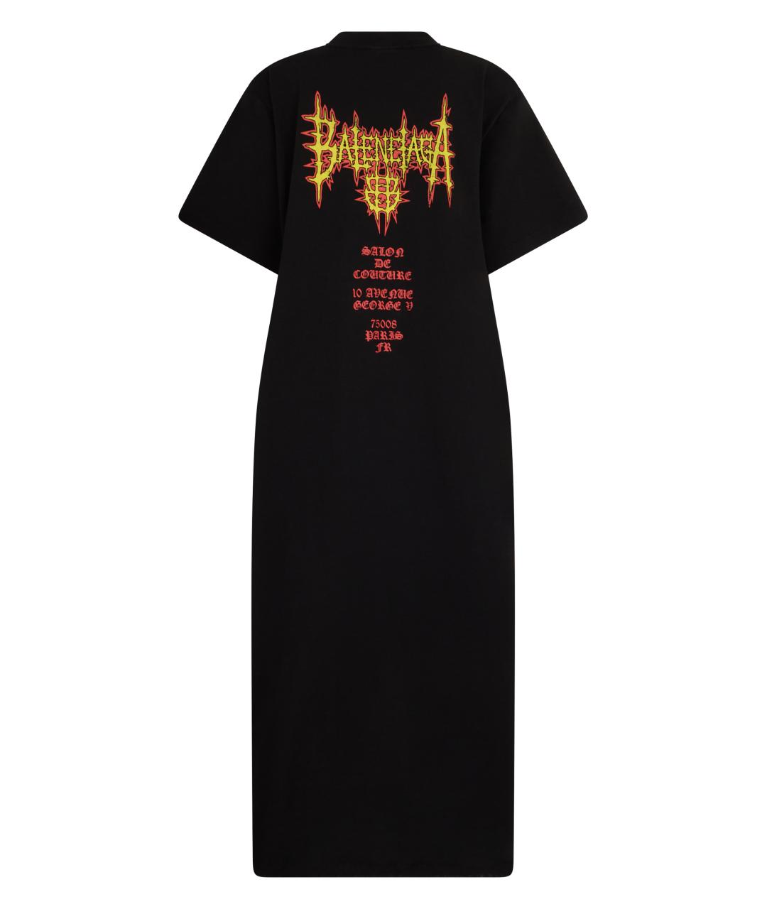 BALENCIAGA Черное хлопковое платье, фото 2