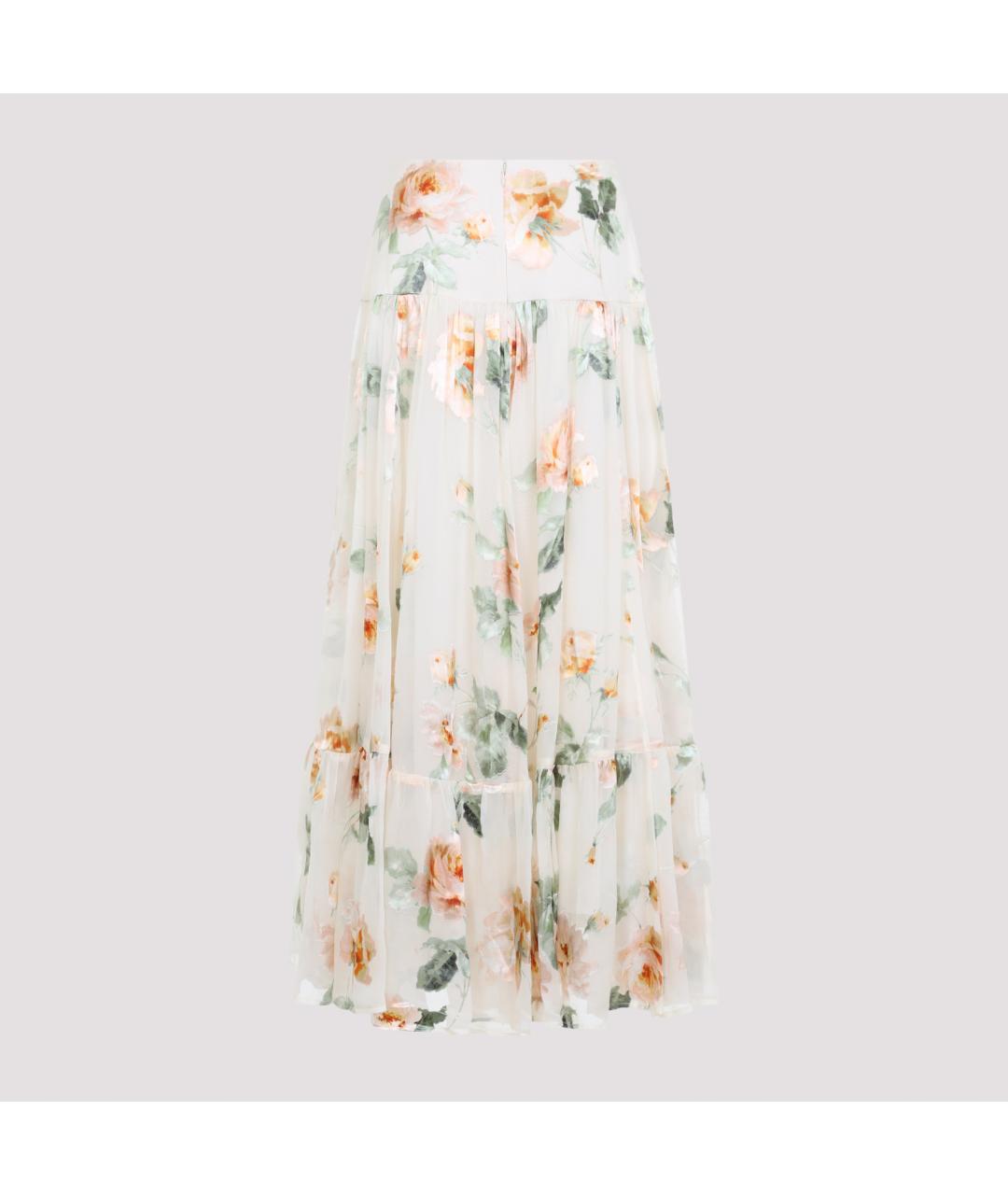 ZIMMERMANN Мульти шелковая юбка миди, фото 2