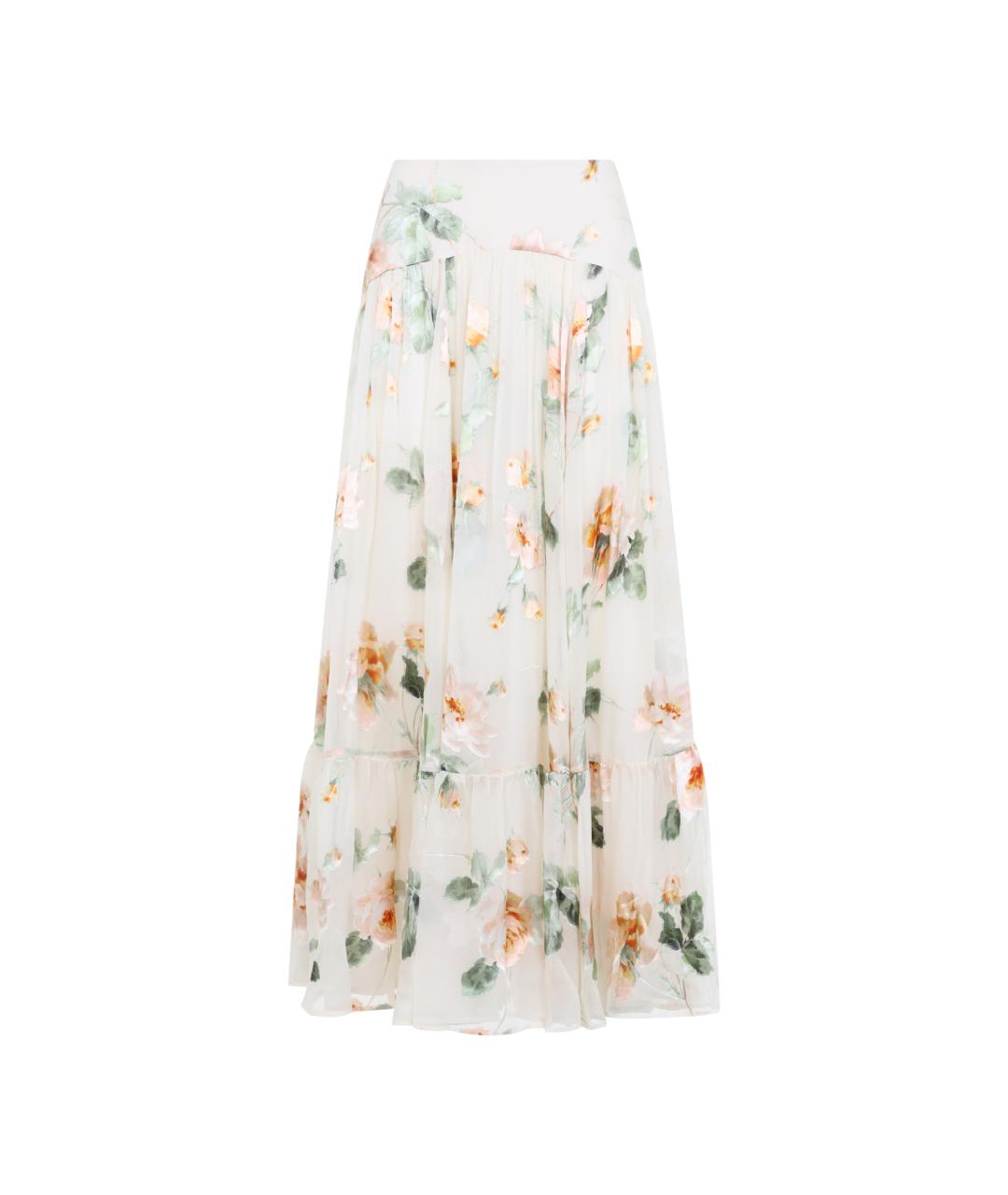 ZIMMERMANN Мульти шелковая юбка миди, фото 1