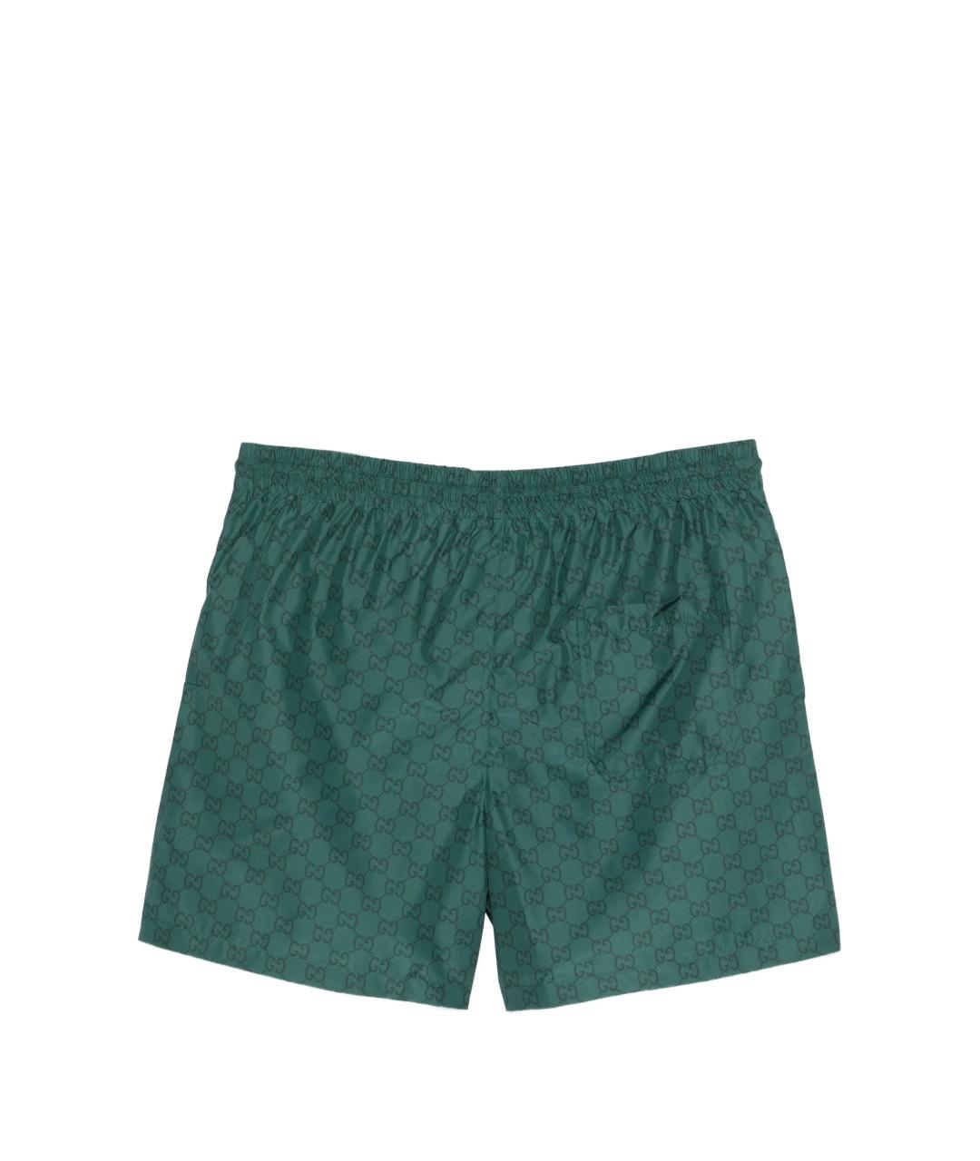 GUCCI Зеленые полиамидовые плавки, фото 3