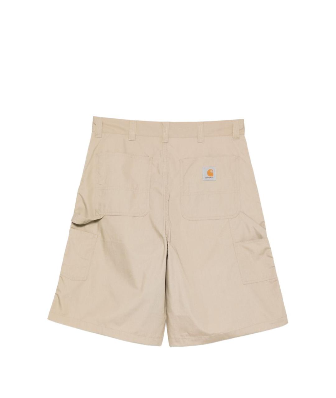 CARHARTT WIP Бежевые хлопковые шорты, фото 2
