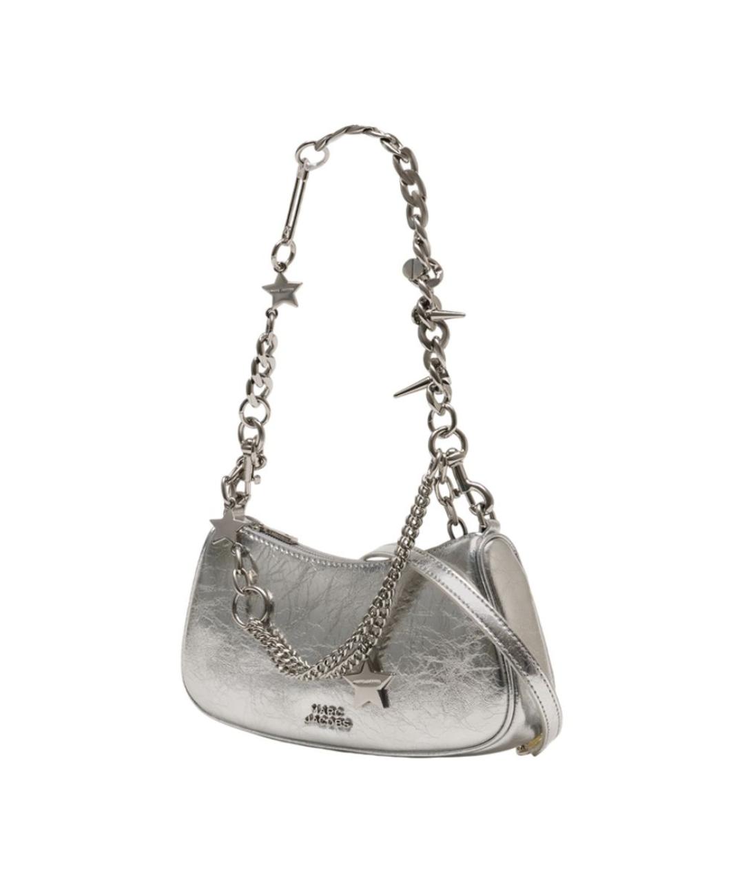 MARC JACOBS Серая кожаная сумка через плечо, фото 2