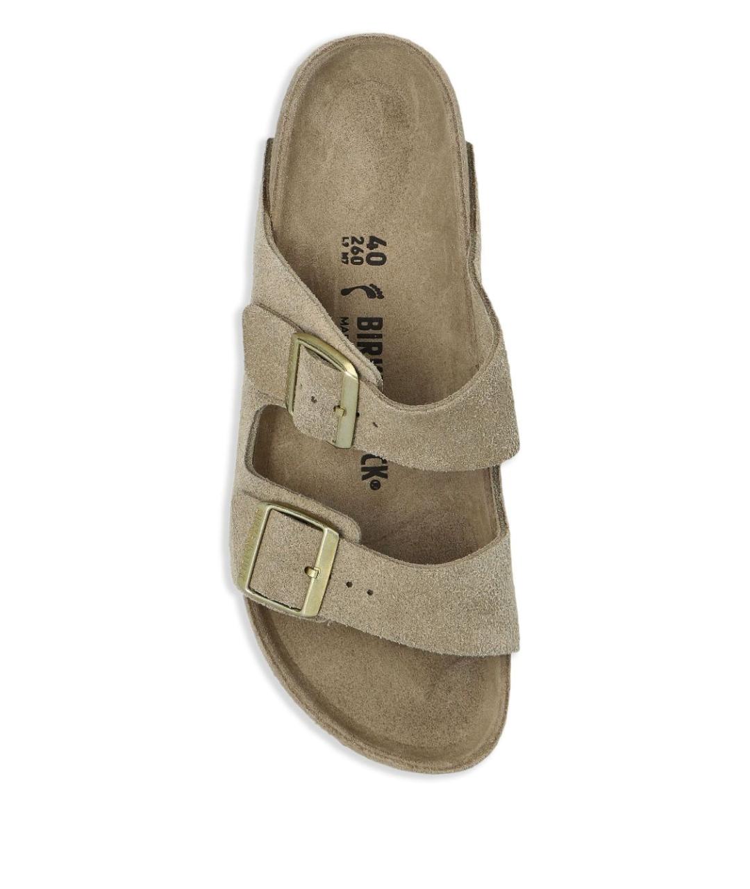 BIRKENSTOCK Серые замшевые сандалии, фото 5