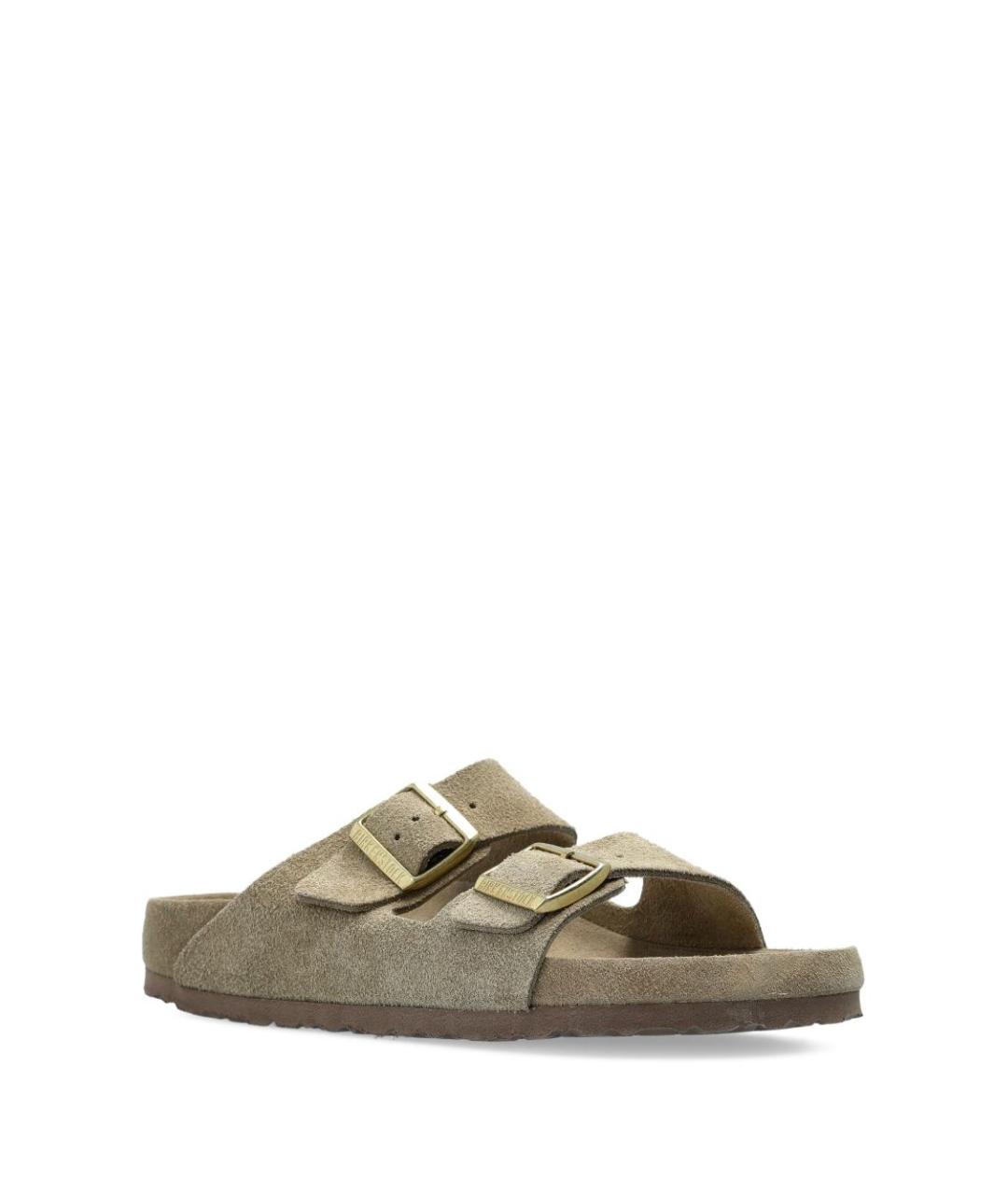 BIRKENSTOCK Серые замшевые сандалии, фото 2