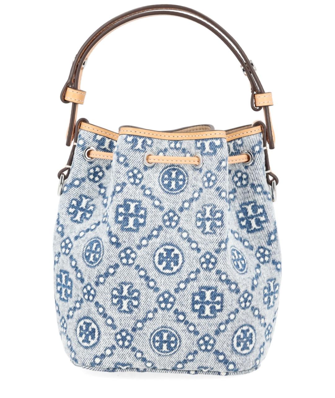 TORY BURCH Синяя кожаная сумка через плечо, фото 3