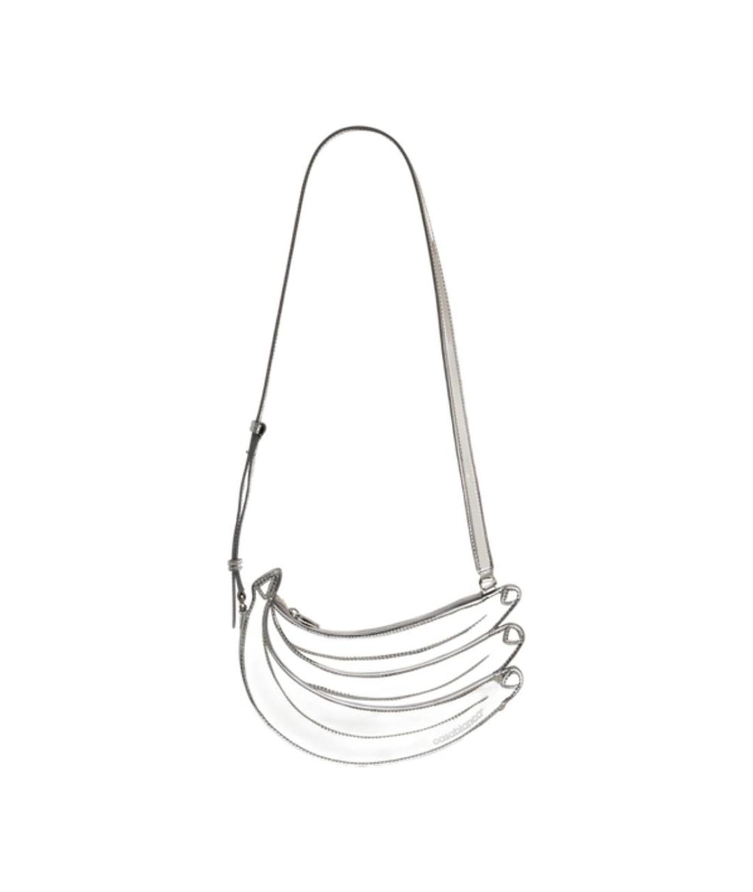 CASABLANCA Серебряная кожаная сумка через плечо, фото 1