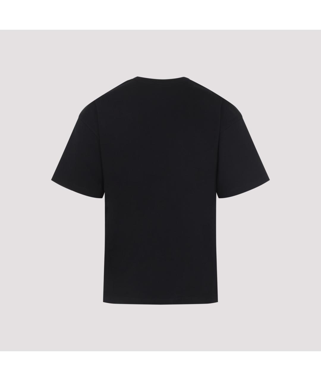 CELINE Черная хлопковая футболка, фото 3