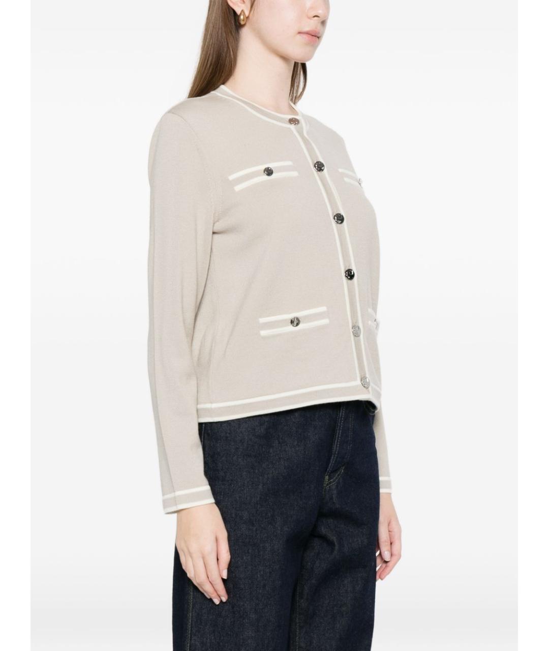 TORY BURCH Серый шерстяной кардиган, фото 4