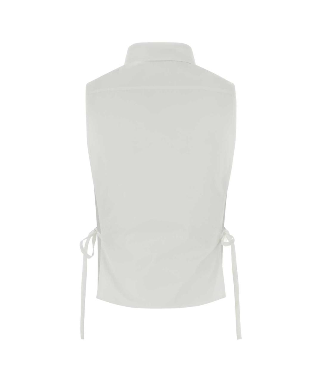 MIU MIU Белая хлопковая рубашка, фото 2