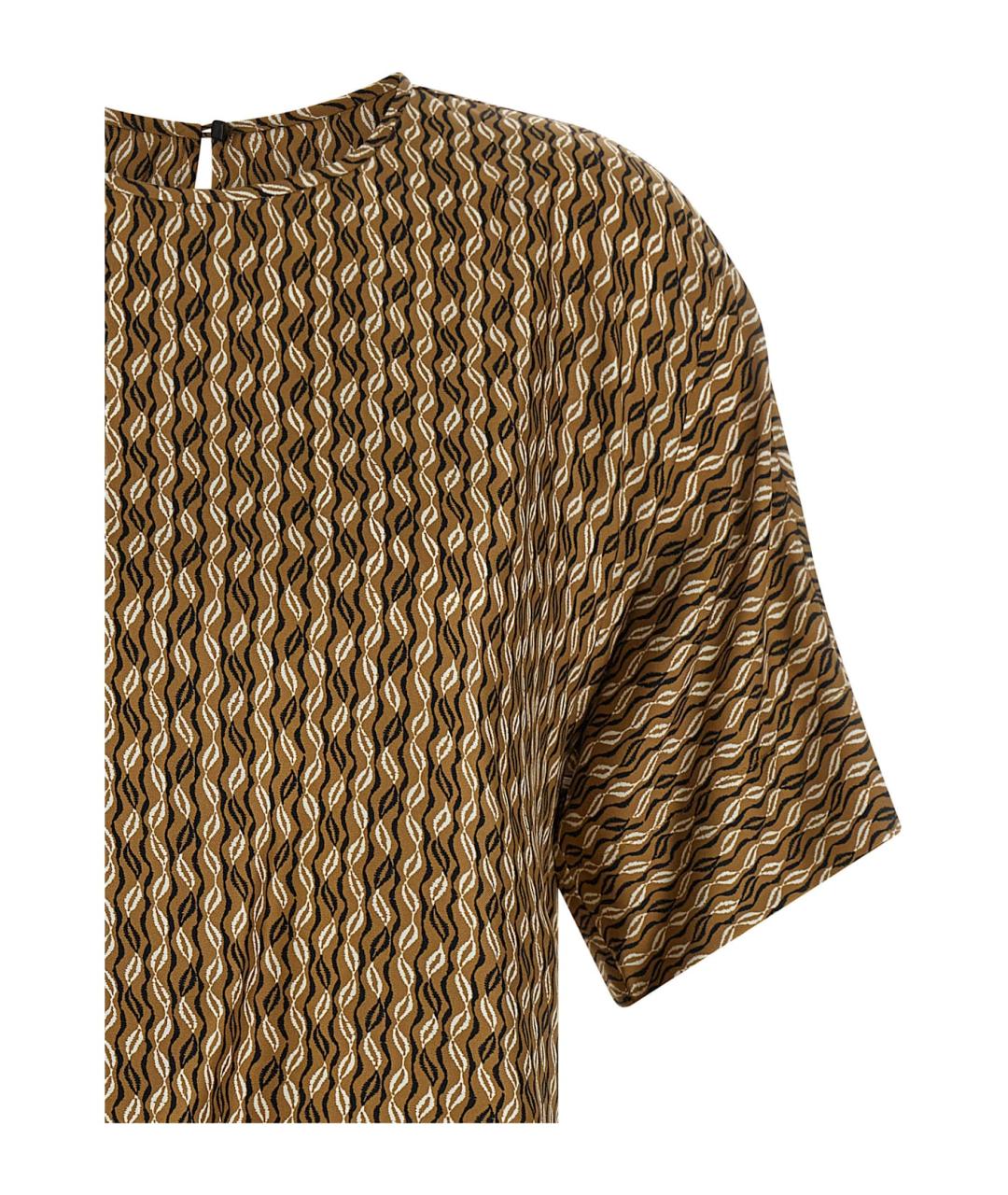 MAX MARA Мульти шелковая блузы, фото 3