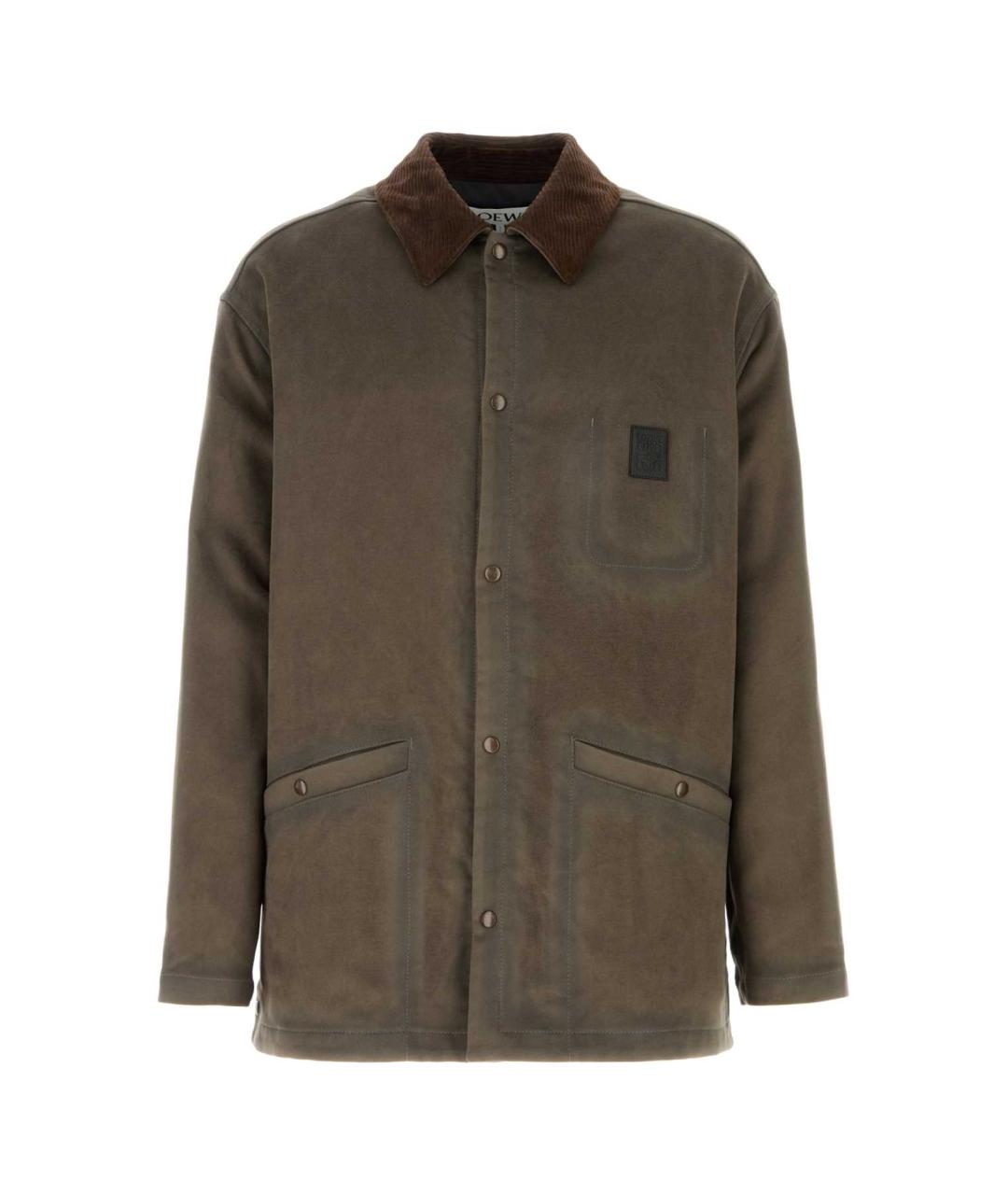 LOEWE Хаки кэжуал рубашка, фото 1