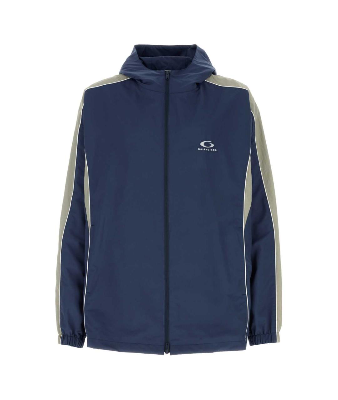 BALENCIAGA Синяя полиэстеровая куртка, фото 1