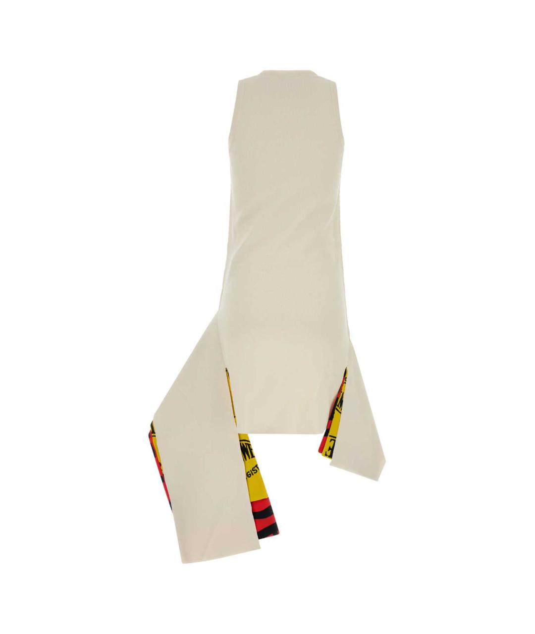 LOEWE Белое вискозное повседневное платье, фото 2