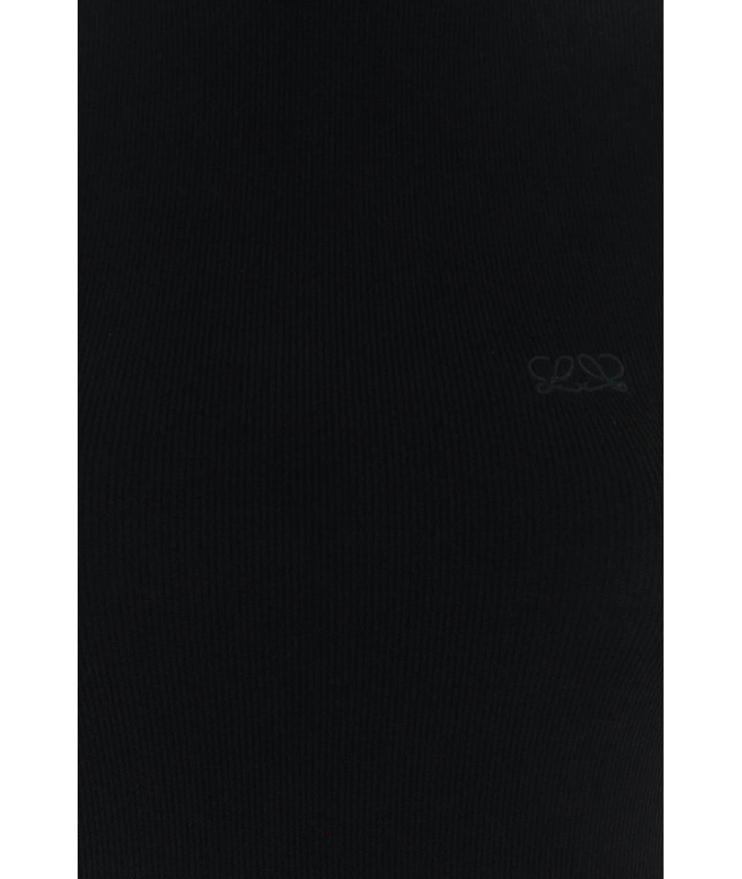 LOEWE Черная вискозная майка, фото 3