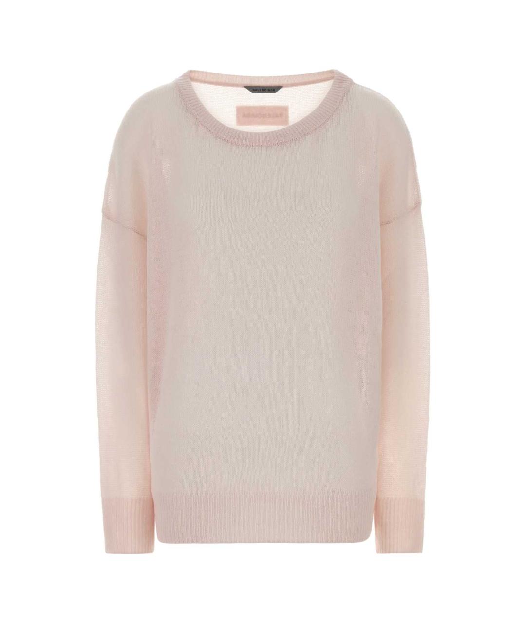 BALENCIAGA Розовый кашемировый джемпер / свитер, фото 1