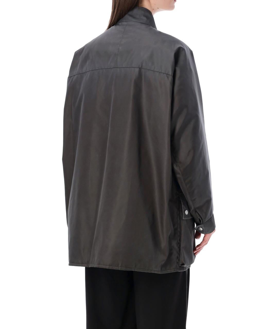 PRADA Серая полиамидовая куртка, фото 2