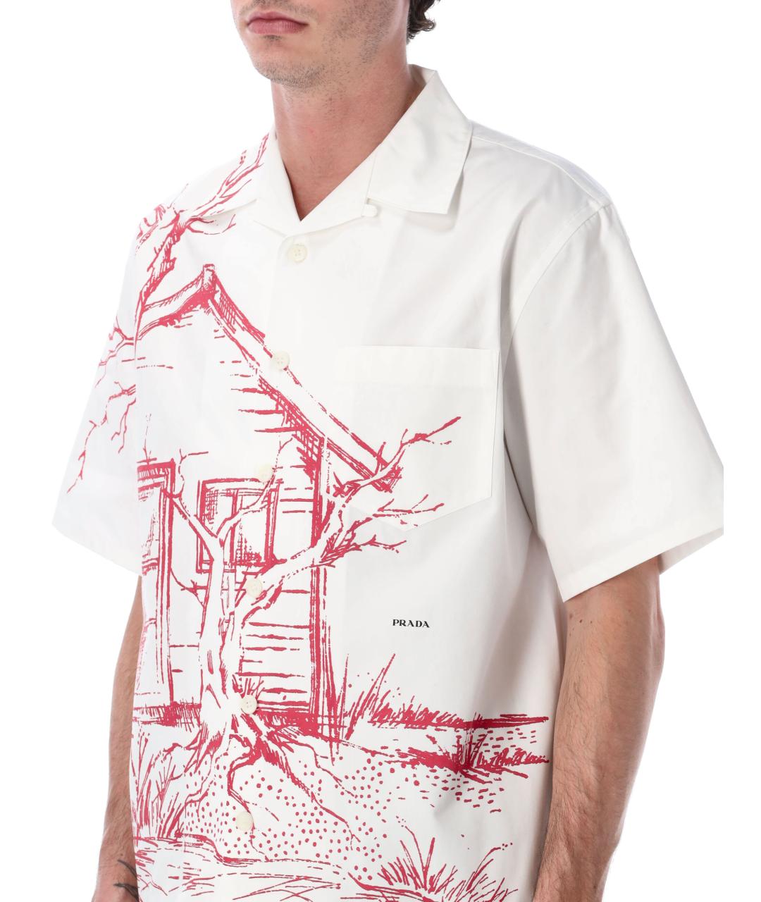 PRADA Мульти хлопковая кэжуал рубашка, фото 3
