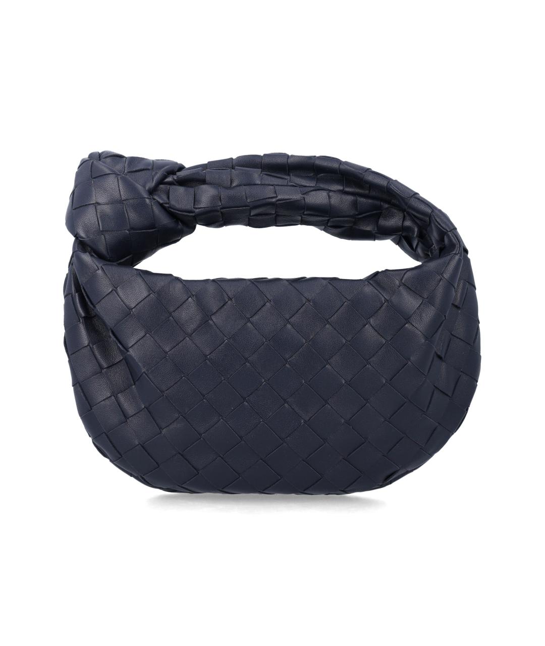 BOTTEGA VENETA Синяя кожаная сумка с короткими ручками, фото 1