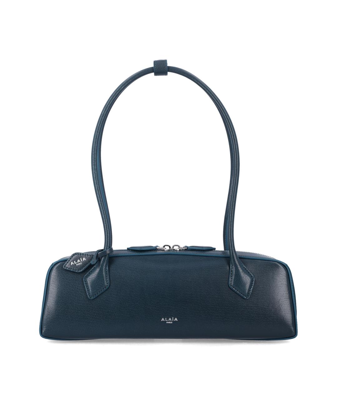 ALAIA Синяя кожаная сумка с короткими ручками, фото 1
