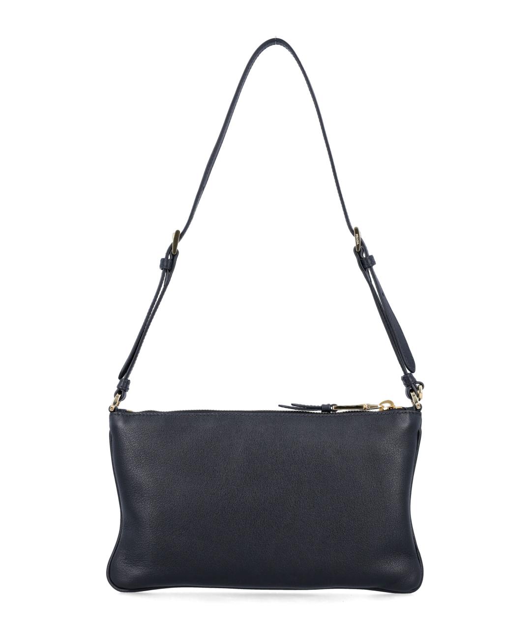 PRADA Черная кожаная сумка с короткими ручками, фото 3