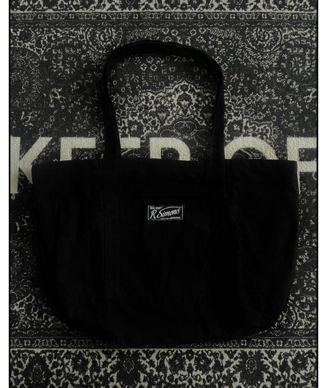 RAF SIMONS Черная сумка тоут, фото 4