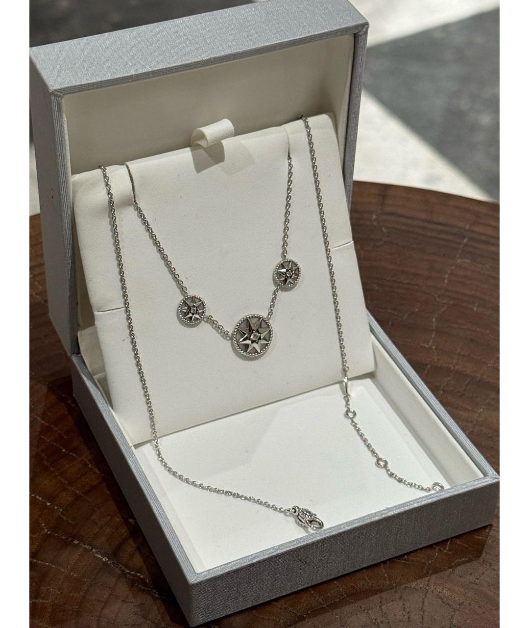 CHRISTIAN DIOR Серебряное колье из белого золота, фото 2