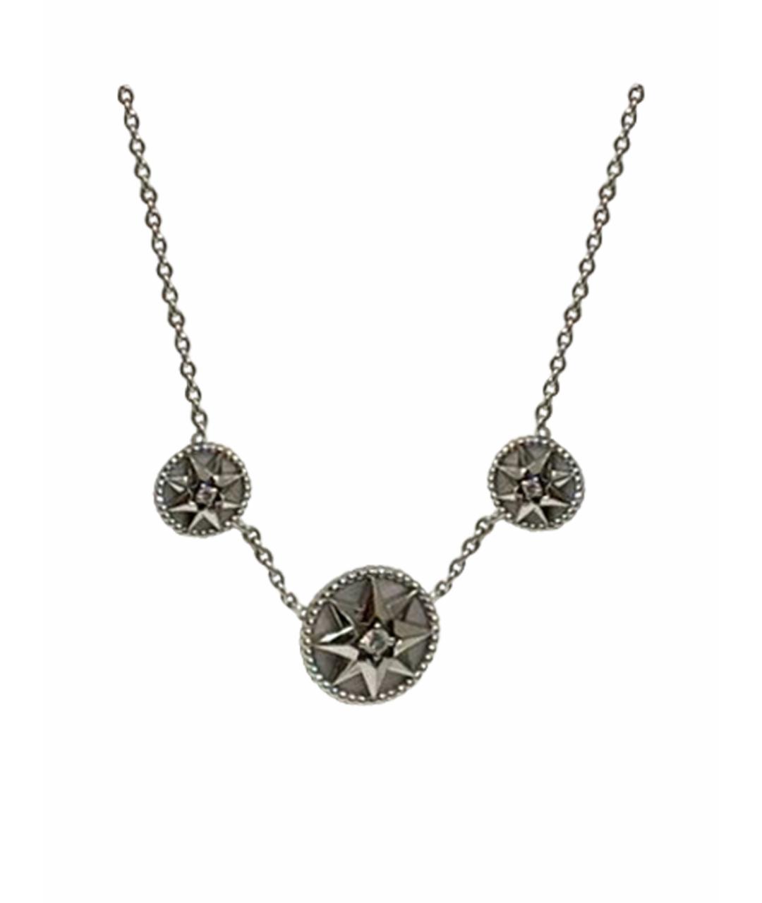 CHRISTIAN DIOR Серебряное колье из белого золота, фото 1