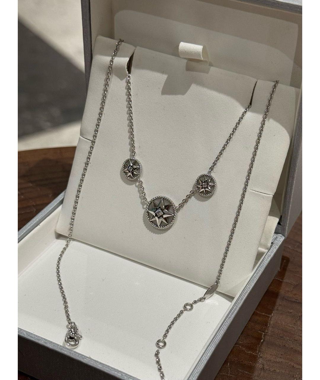 CHRISTIAN DIOR Серебряное колье из белого золота, фото 3