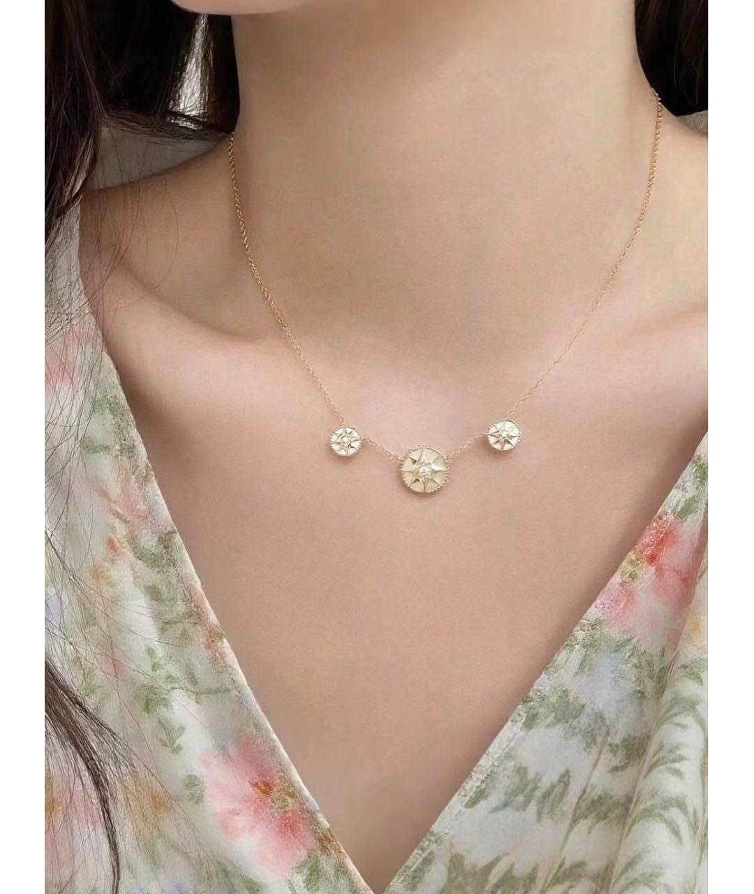 CHRISTIAN DIOR Серебряное колье из белого золота, фото 6