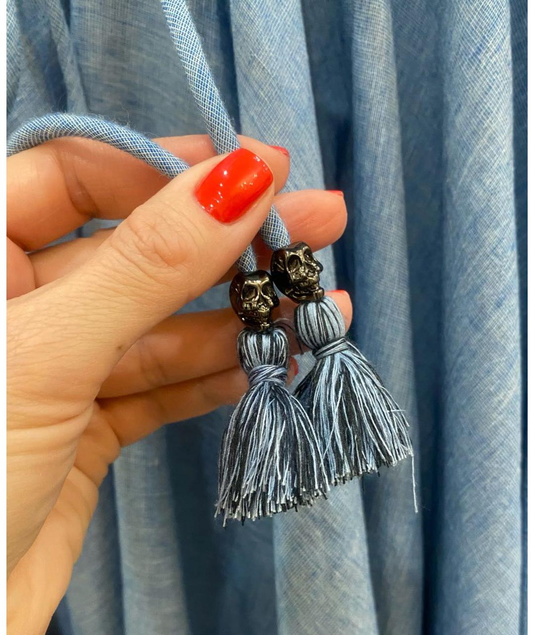 ZADIG & VOLTAIRE Голубой хлопковый сарафан, фото 4