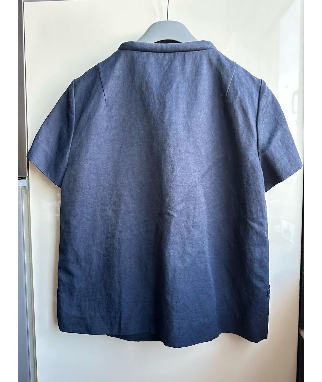 MARNI Темно-синий вискозный жакет/пиджак, фото 2