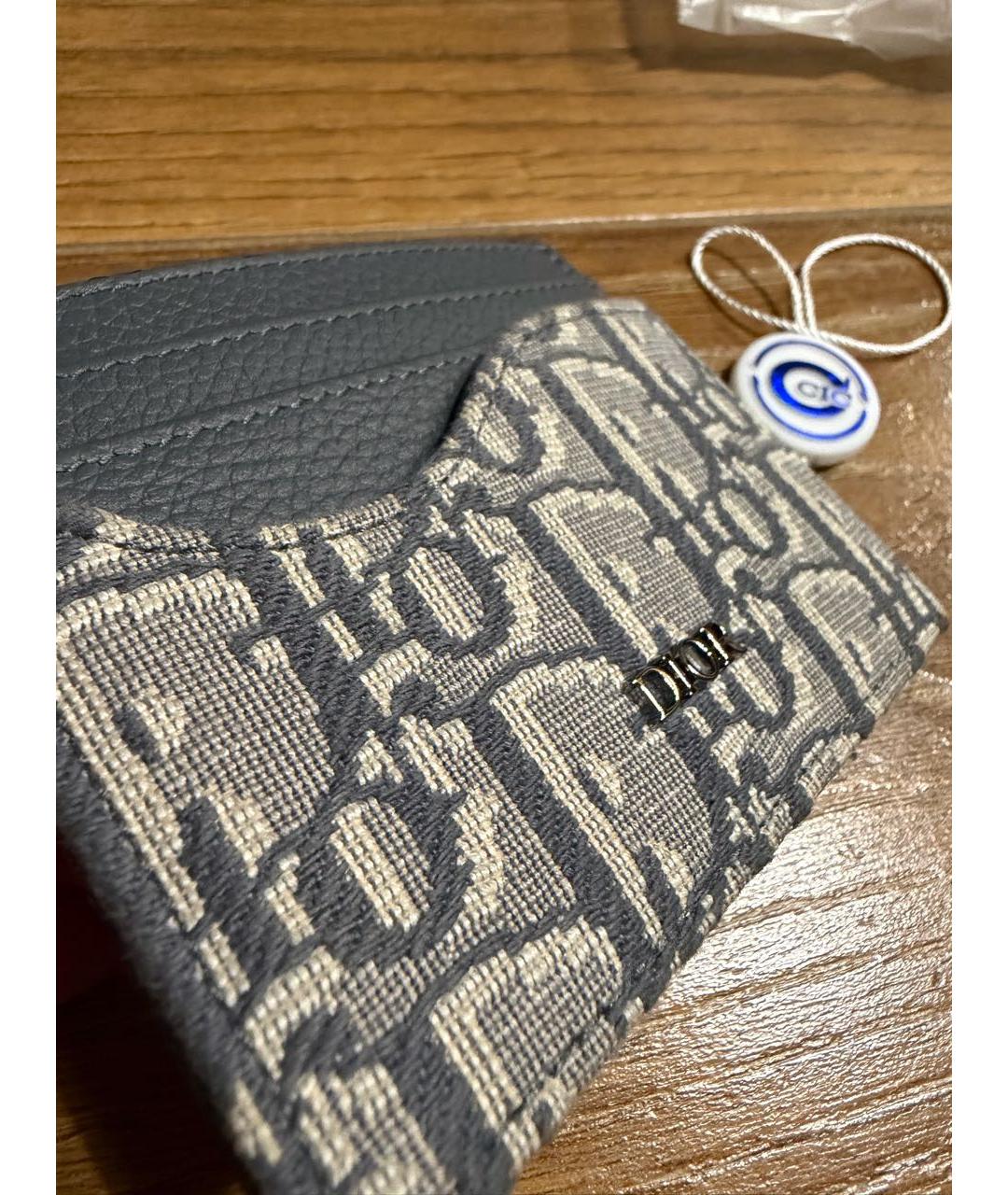 CHRISTIAN DIOR Серый кардхолдер, фото 4